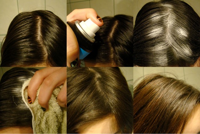 jak działa suchy szampon do włosów przed i po