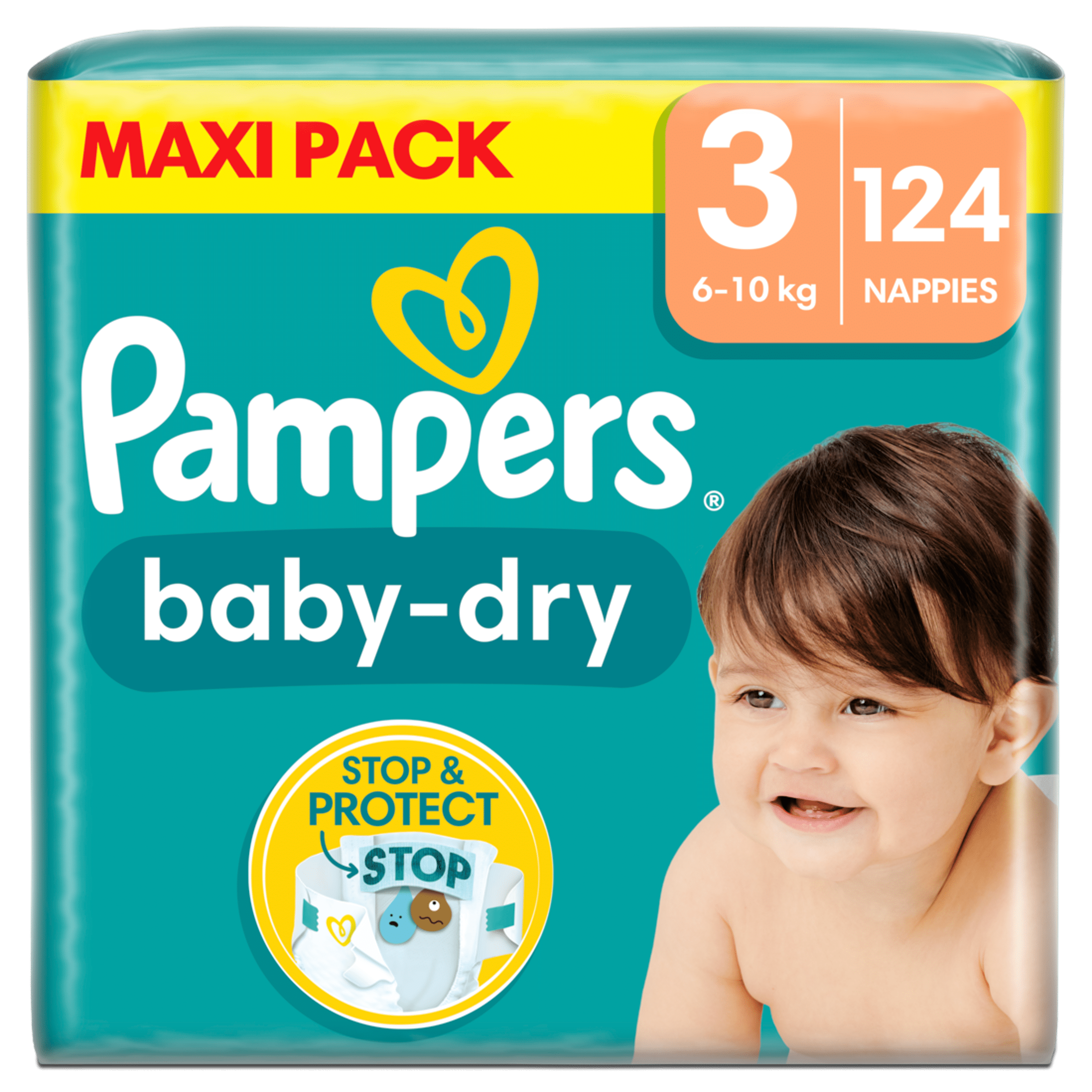 pampers 3 124 pack