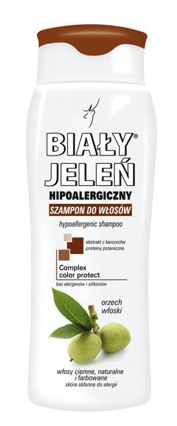 biały jeleń szampon hipoalergiczny z orzechem włoskim 300ml