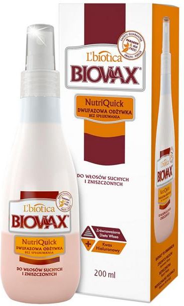 biovax quick dwufazowa odżywka bez spłukiwania do włosów blond