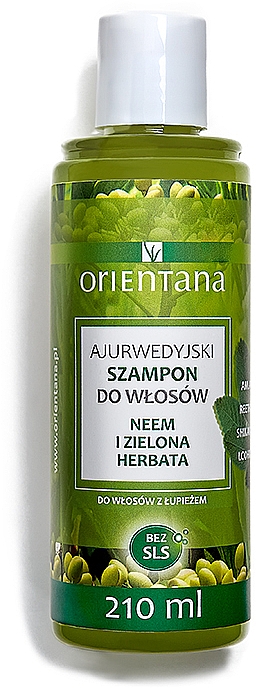 ajurwedyjski szampon do włosów neem i zielona herbata