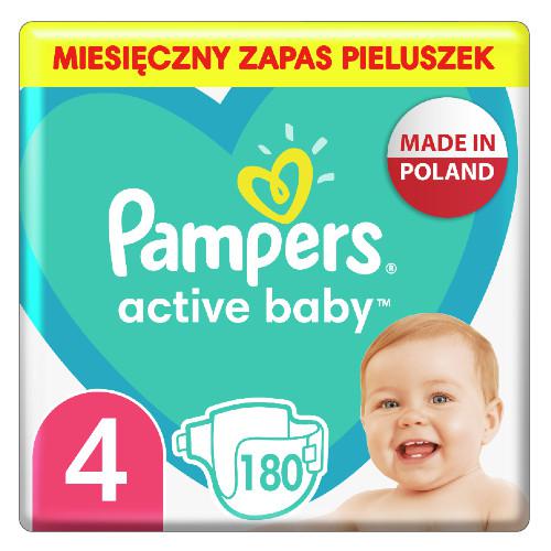 pampers active baby-dry pieluchy rozmiar 4 maxi 8-14kg 132 sztuki
