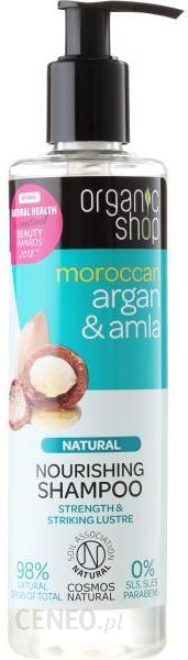 organic shop odżywczy szampon argan & amla
