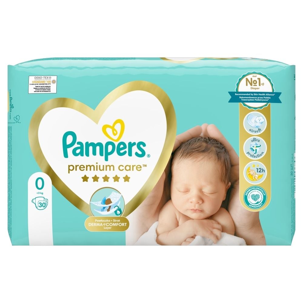 pampers premium care rozmiar 0