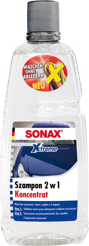 sonax szampon 2w1 koncentrat bez wycierania 1l