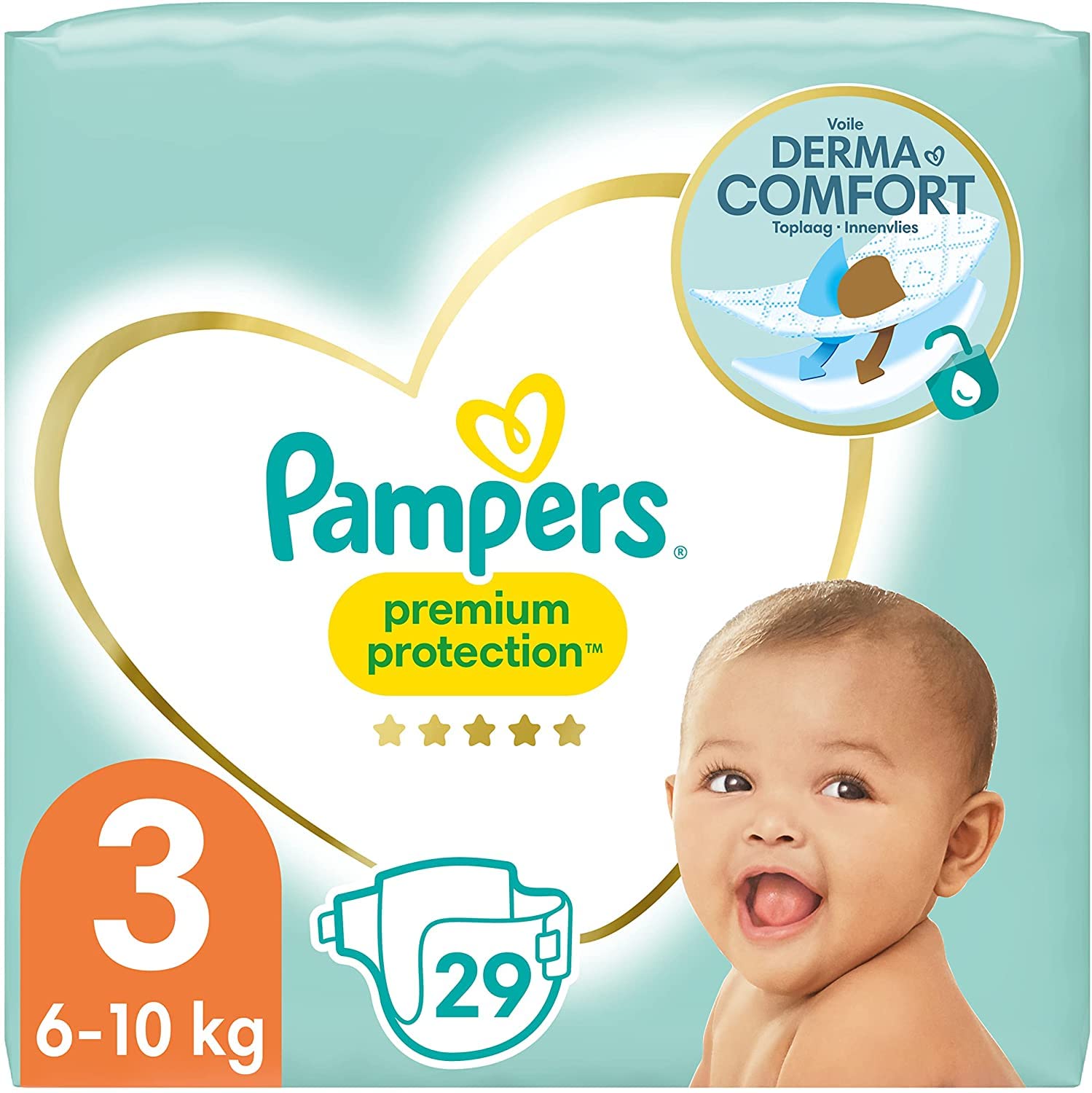 pampers premium care 3 majtaniej