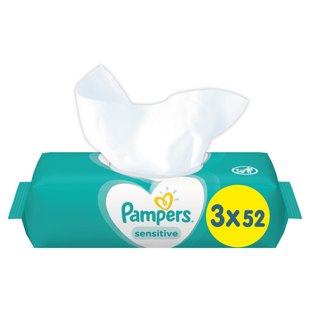 chusteczki pampers sensitive 3x52