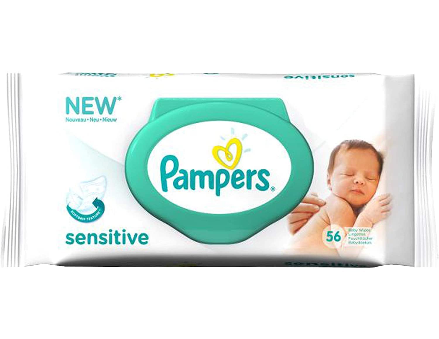 pampers sensitive 56 wipes