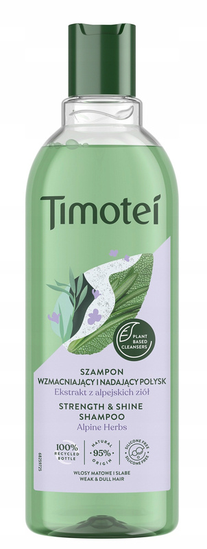 timotei hair care szampon moc i blask do włosów normalnych