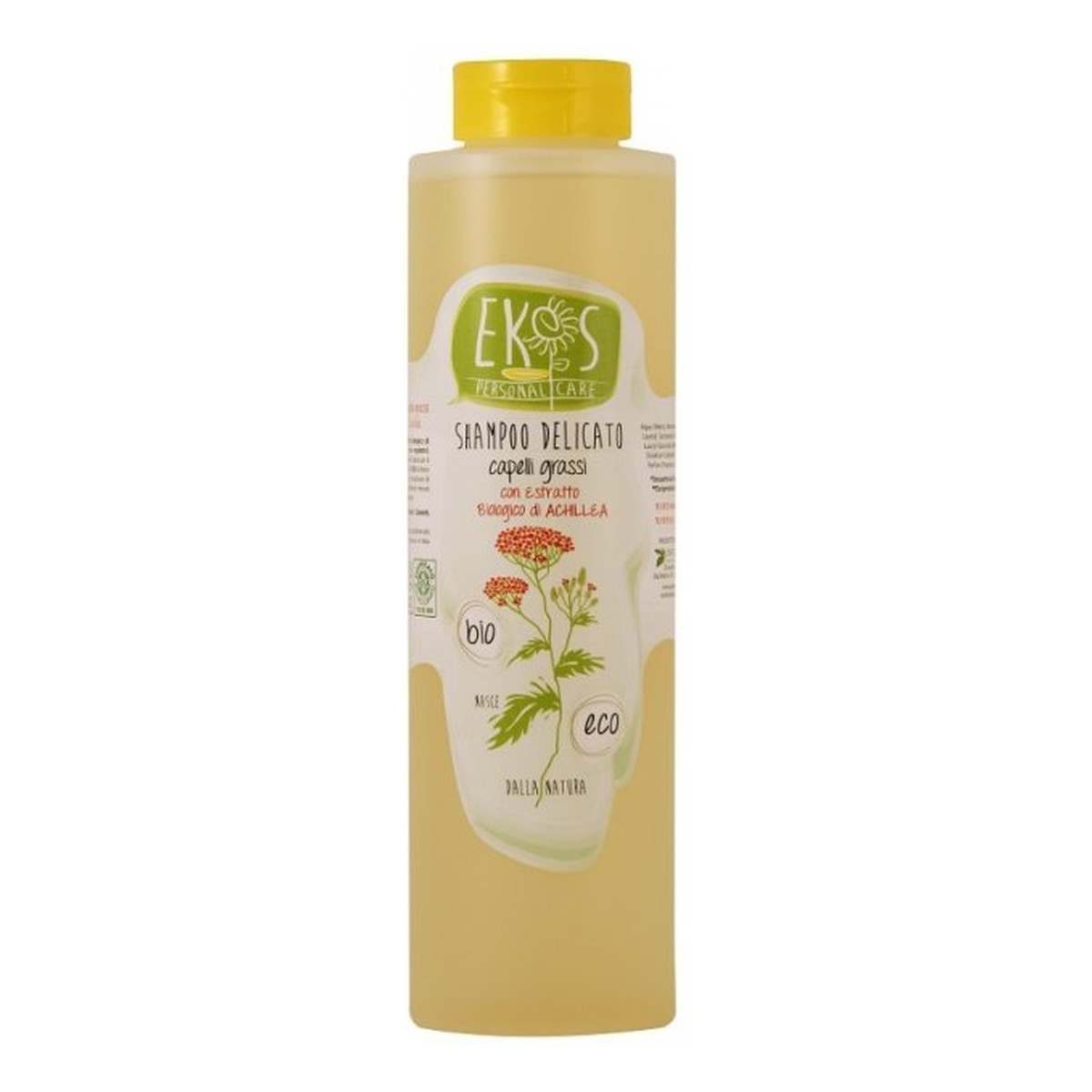 ekos szampon do włosów tłustych z ekstraktem z organicznego krwawnik