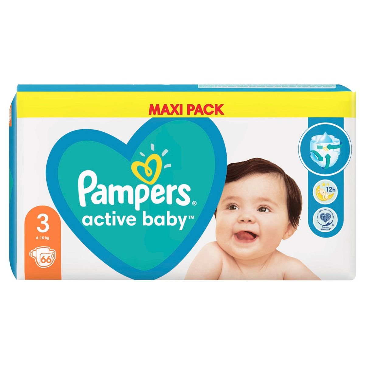 pampers active baby 3 opakowania