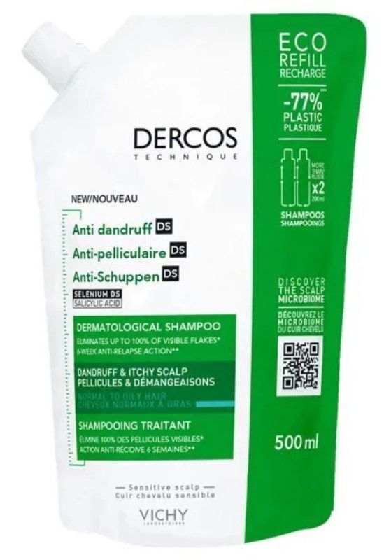 vichy dercos szampon przeciwłupieżowy 390 ml ziko
