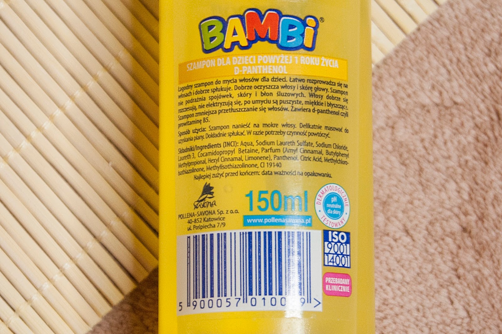 szampon bambi bez sls