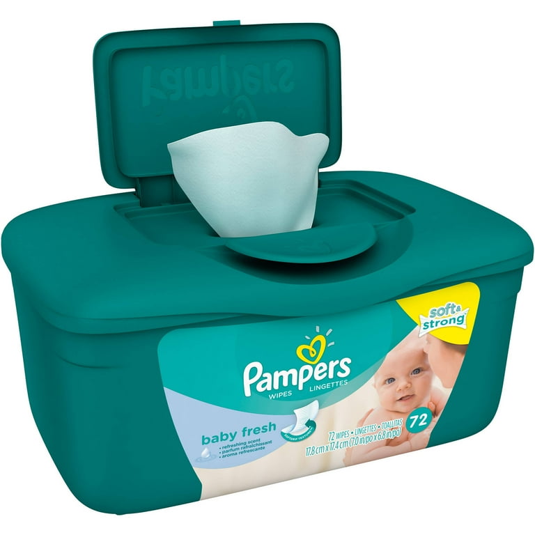 pampers plastic wet wipe box