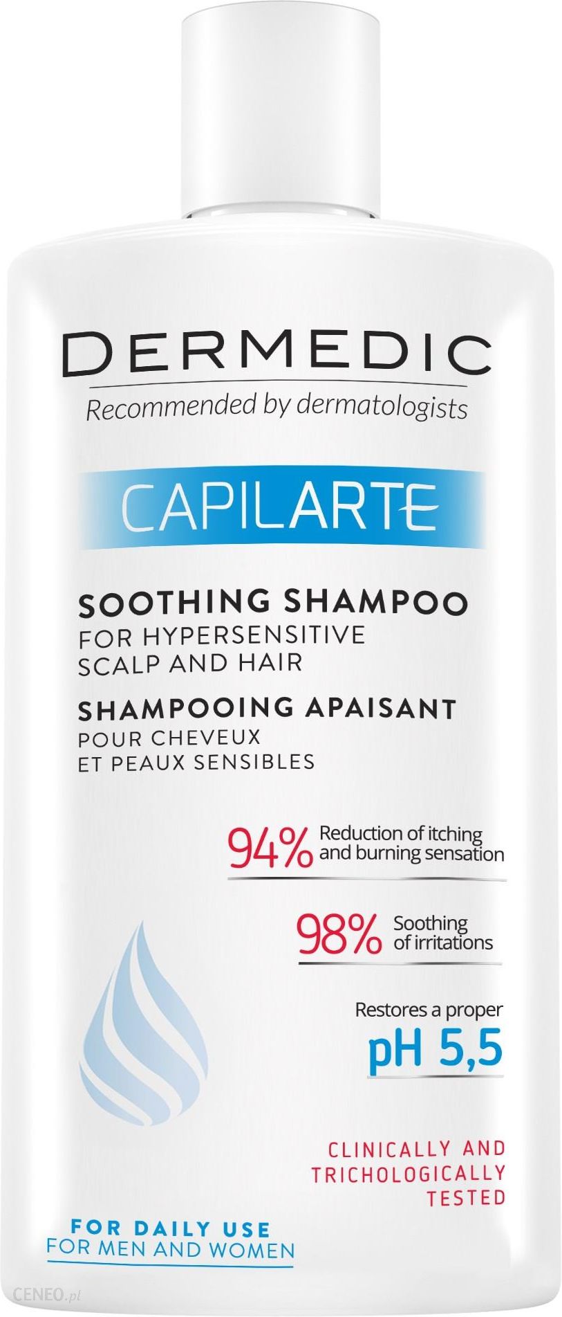 dermedic capilarte kojący szampon do skóry wrażliwej