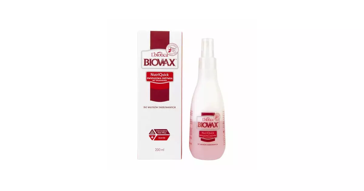 l biotica biovax nutriquick odżywka do włosów farbowanych