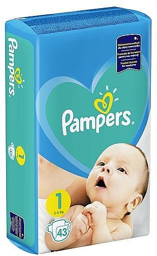 pampers new baby dry 1 newborn pieluchy 2-5 kg
