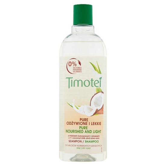 pure odżywione i lekkie szampon do włosów normalnych lub suchych