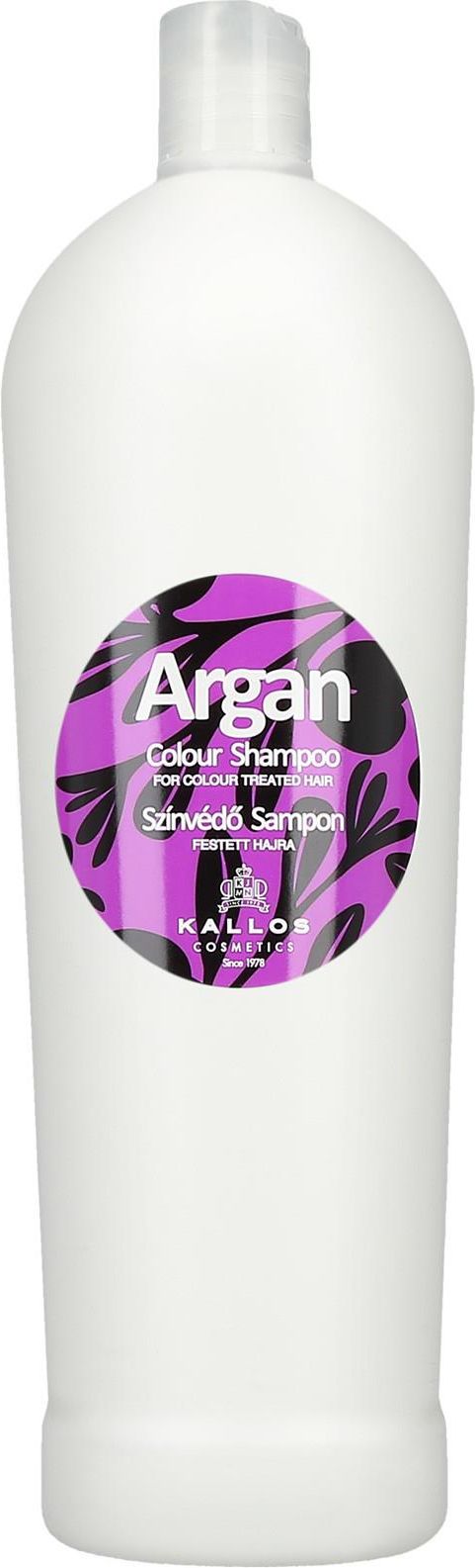 kallos argan arganowy szampon do włosów farbowanych 1000 ml