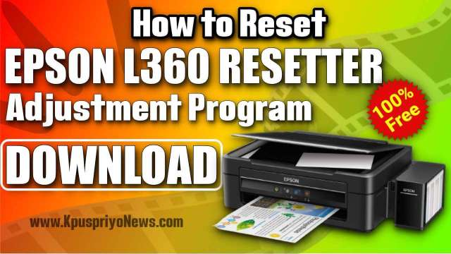 epson l810 pampers reset