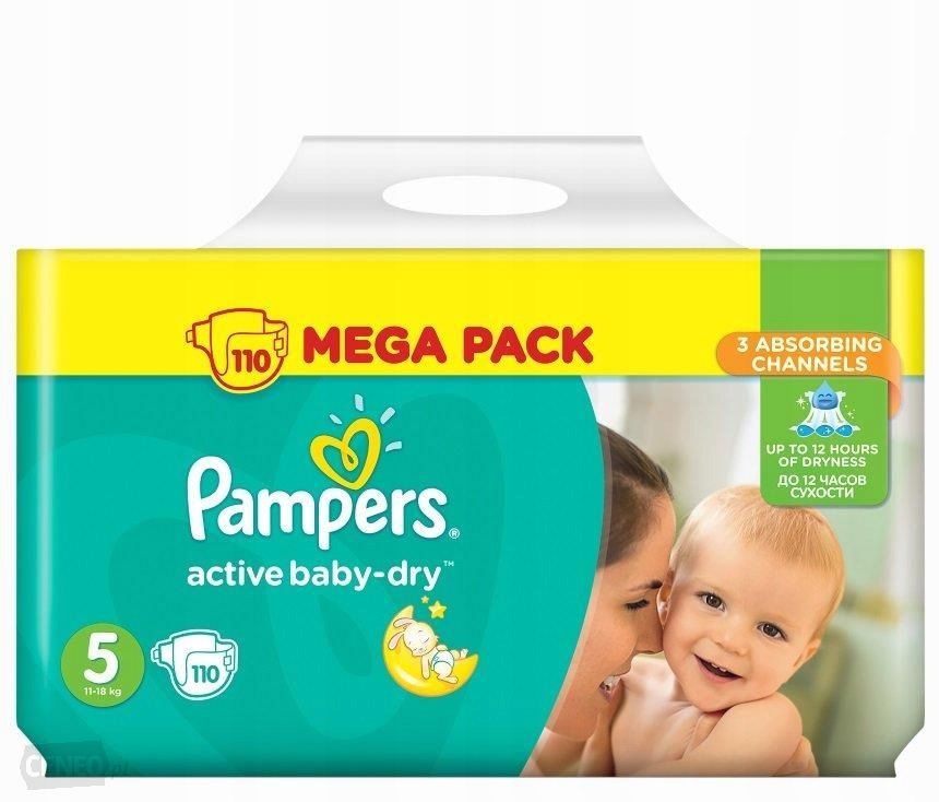 mega paka pampers active baby dry 5