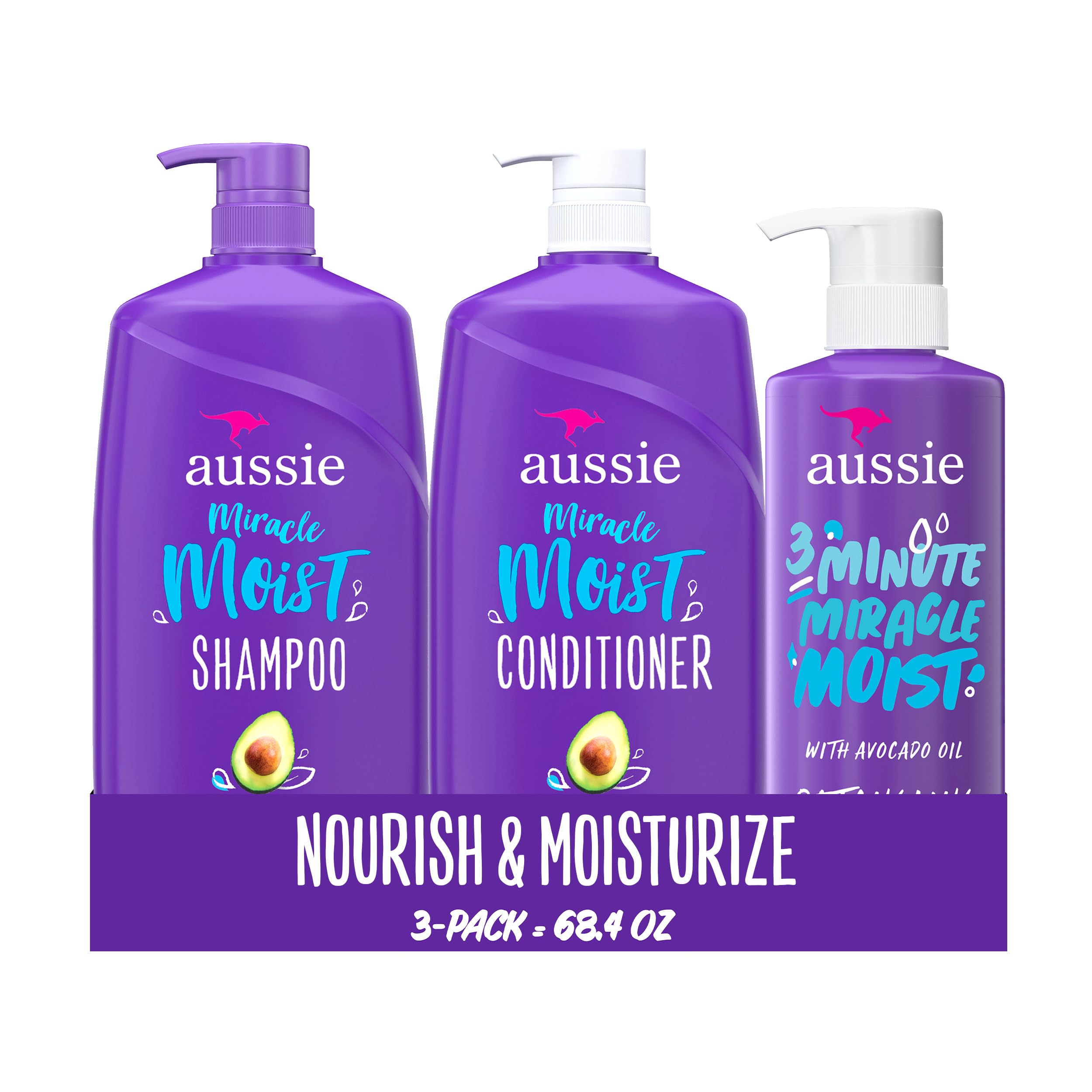 aussie miracle moist szampon i odżywka 3 minutowy cud