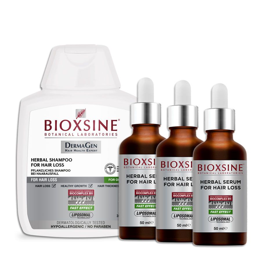 bioxine szampon zapobiegający wypadaniu włosów do włosów przetłuszczających się