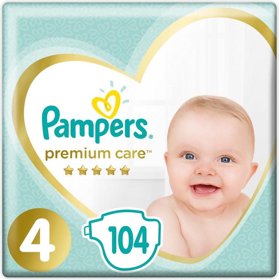 pampers premium care rozmiar 4 104 pieluszki 9kg-14kg