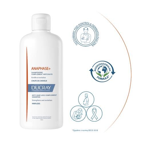 ducray anaphase+ szampon przeciw wypadaniu włosów 400ml cena