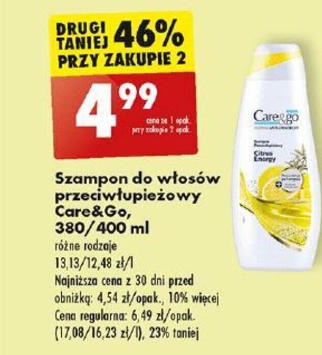 szampon care & go biedronka cena