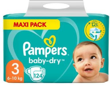 pampers baby-dry 3 cena 124