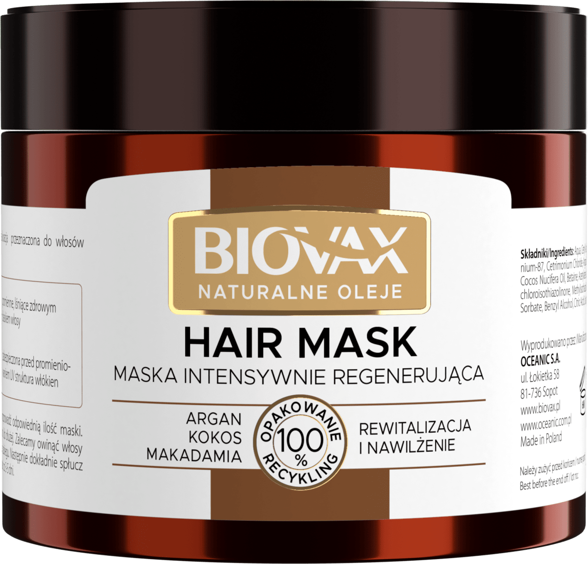maska do włosów suchych i zniszczonych biovax