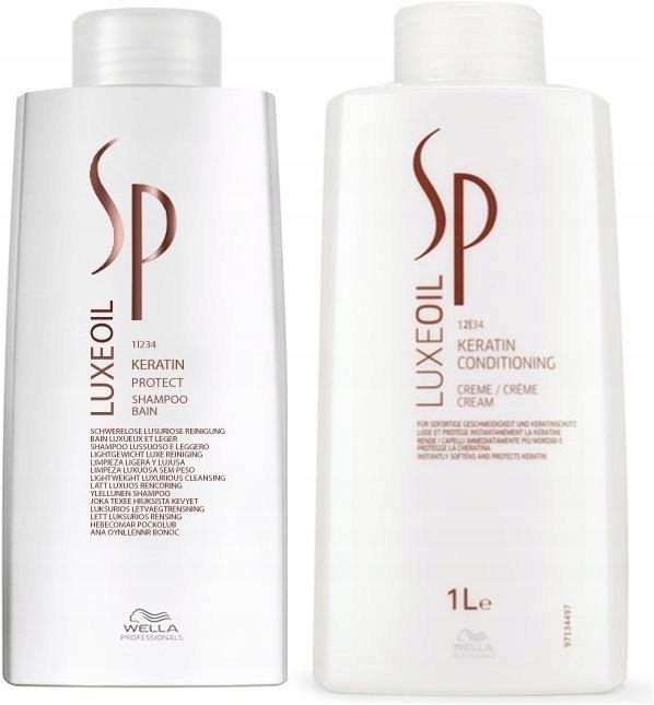 wella sp luxe oil keratin szampon regenerujący do włosów 1000ml