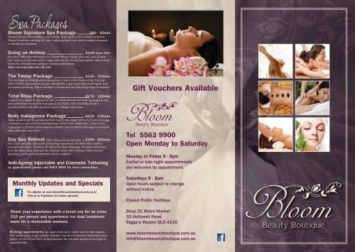 beauty pamper packages
