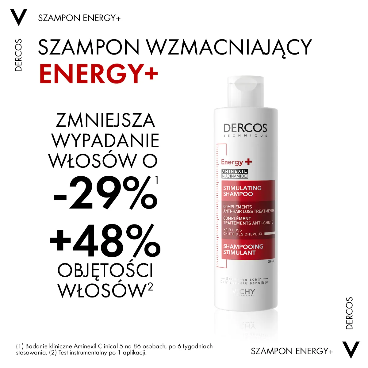 wizaz dercos szampon energetyzujący wspierający kurację na wypadanie włosów