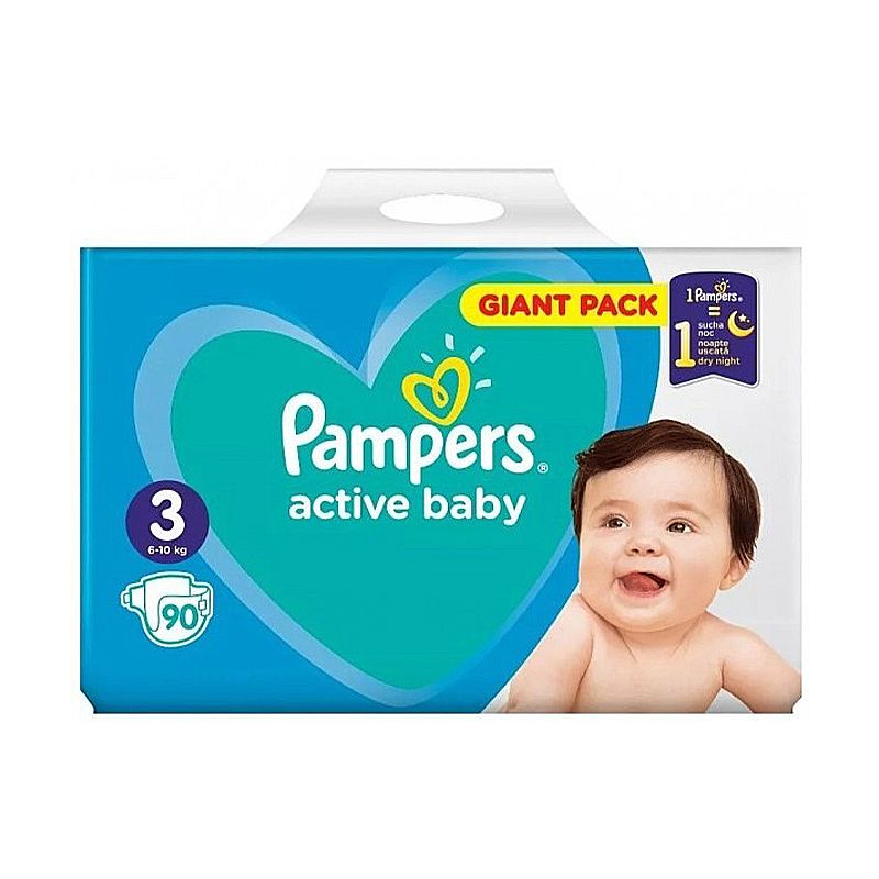 pampers baby active baby dry