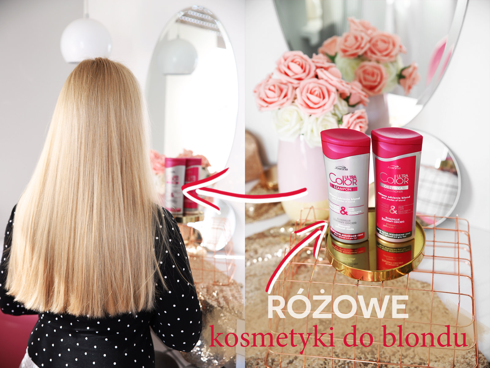 różowy szampon koloryzujący do włosów fryzjerski