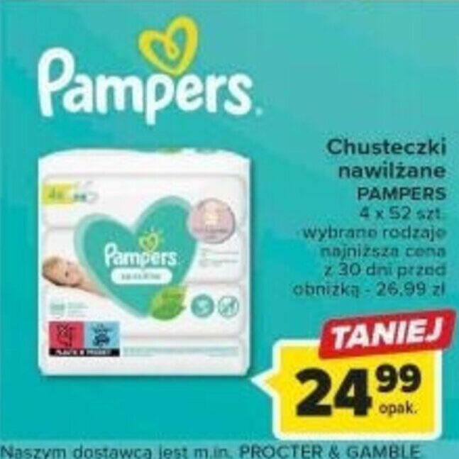 chusteczki pampers carrefour cena