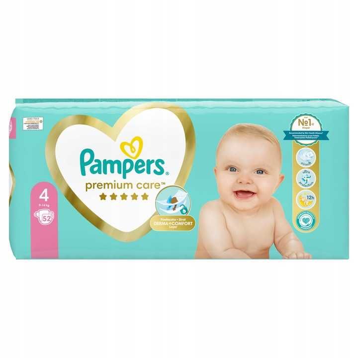 pampers premium care 4 52szt