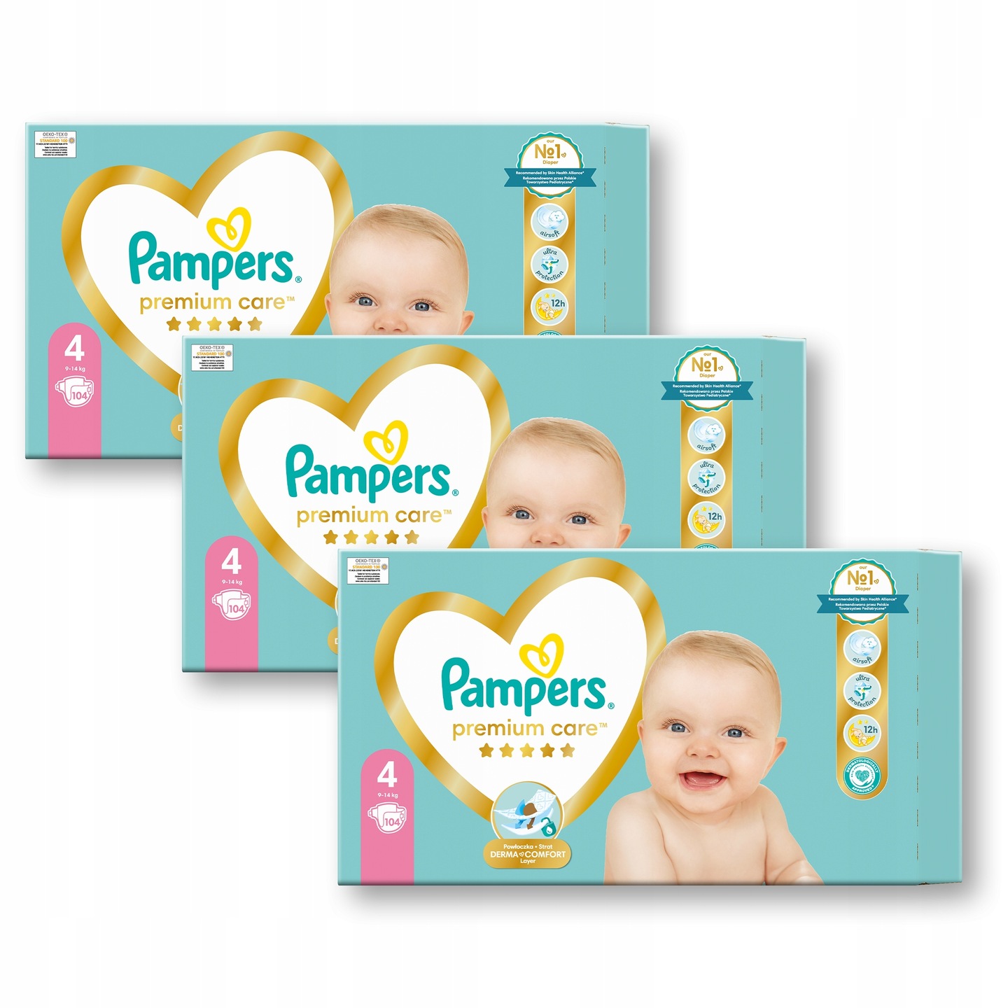 paczka pieluchy pampers care 4 160 szt