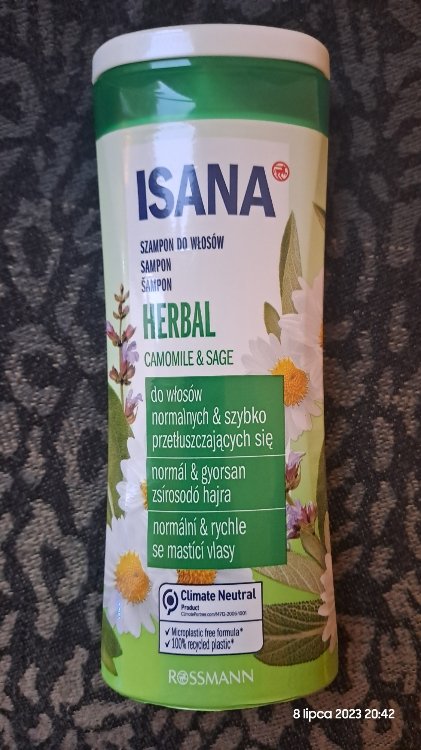 isana herbal chamomile szampon włosy