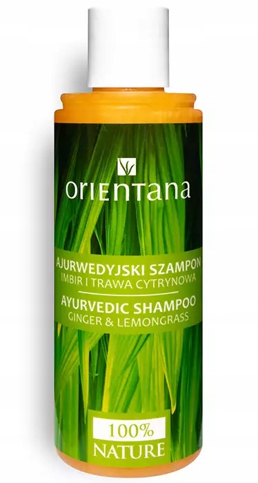 orientana ajruwedyjski szampon do włosów trawa cytrynowa i imbir