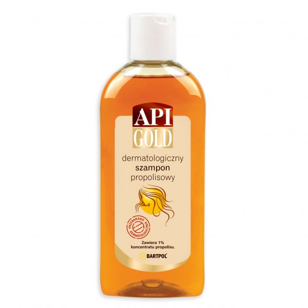 api gold dermatologiczny szampon propolisowyw skład