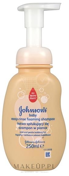 johnsons baby łatwo spłukujący się szampon w piance