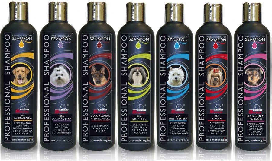 profesjonalny szampon pielęgnacyjny dla psa rasy labrador firmy super beno