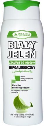 biały jeleń hipoalergiczny szampon z naturalnym chlorofilem