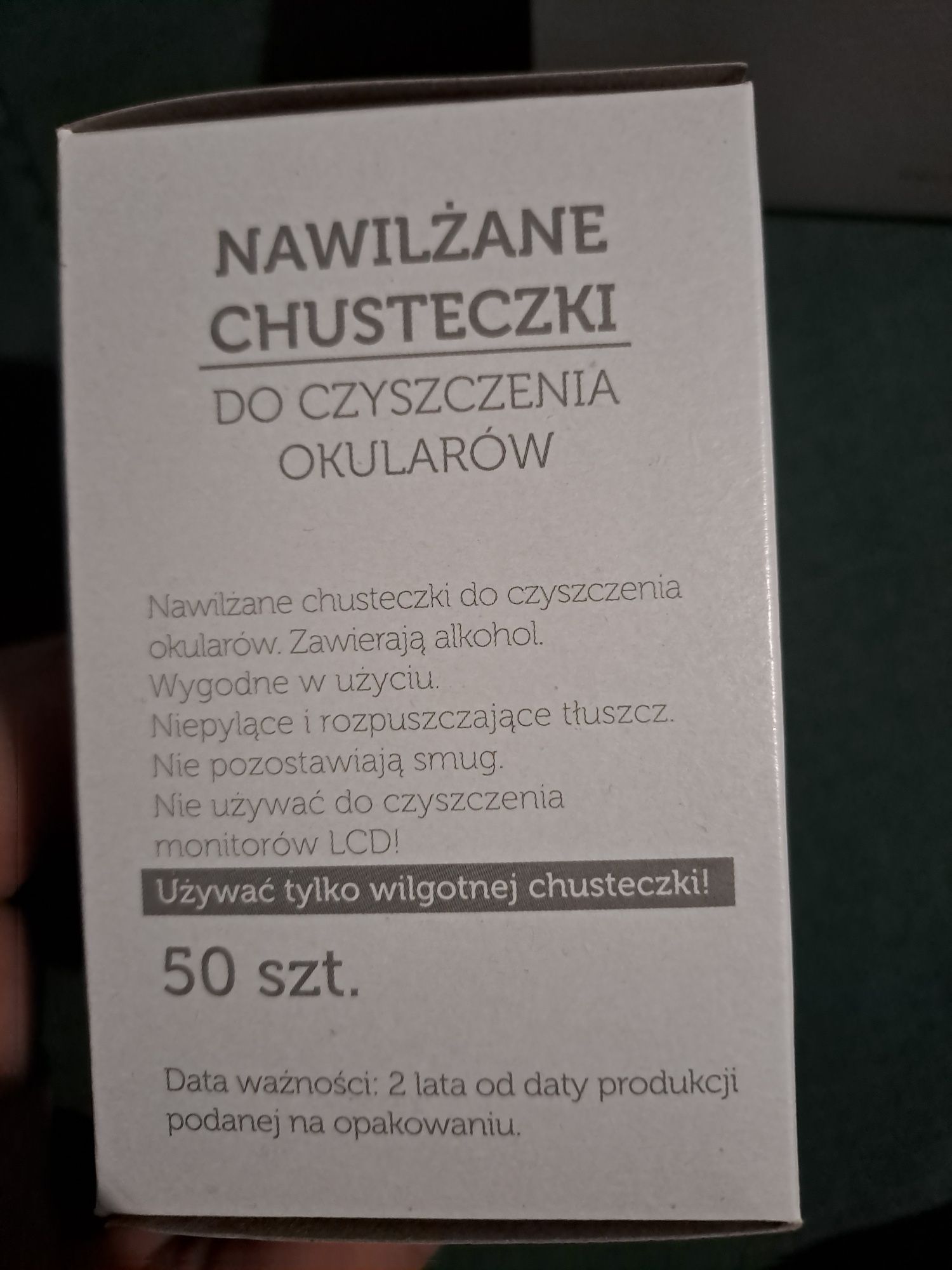 chusteczki nawilżane do okularów vision express