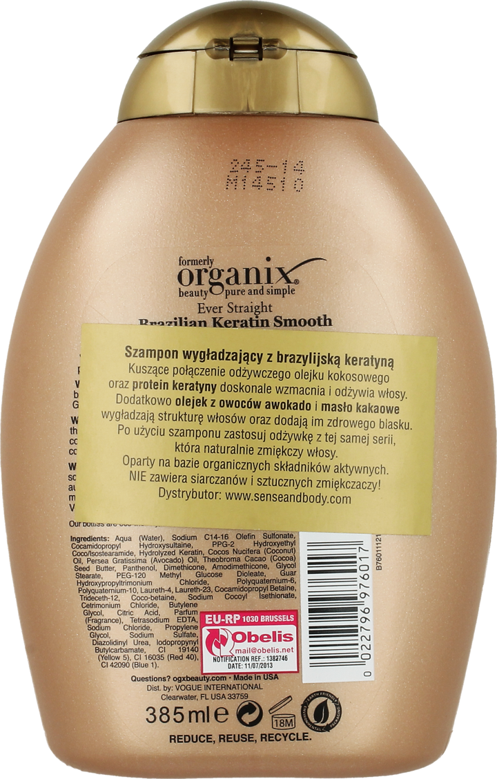 organix szampon skład