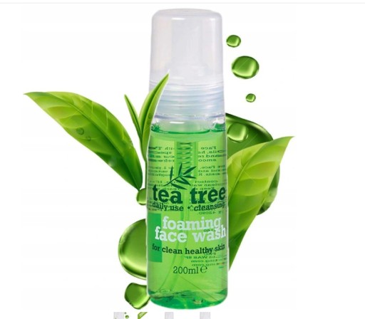 tea tree pianka do mycia twarzy 200ml oczyszcza