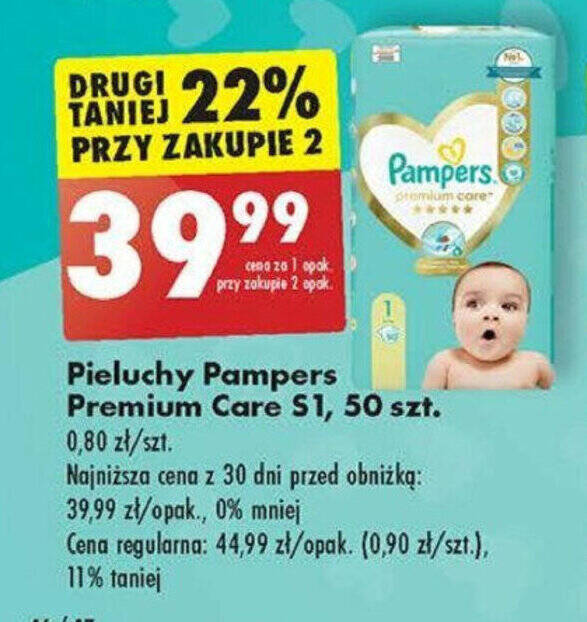 promocja pampers premium care 1